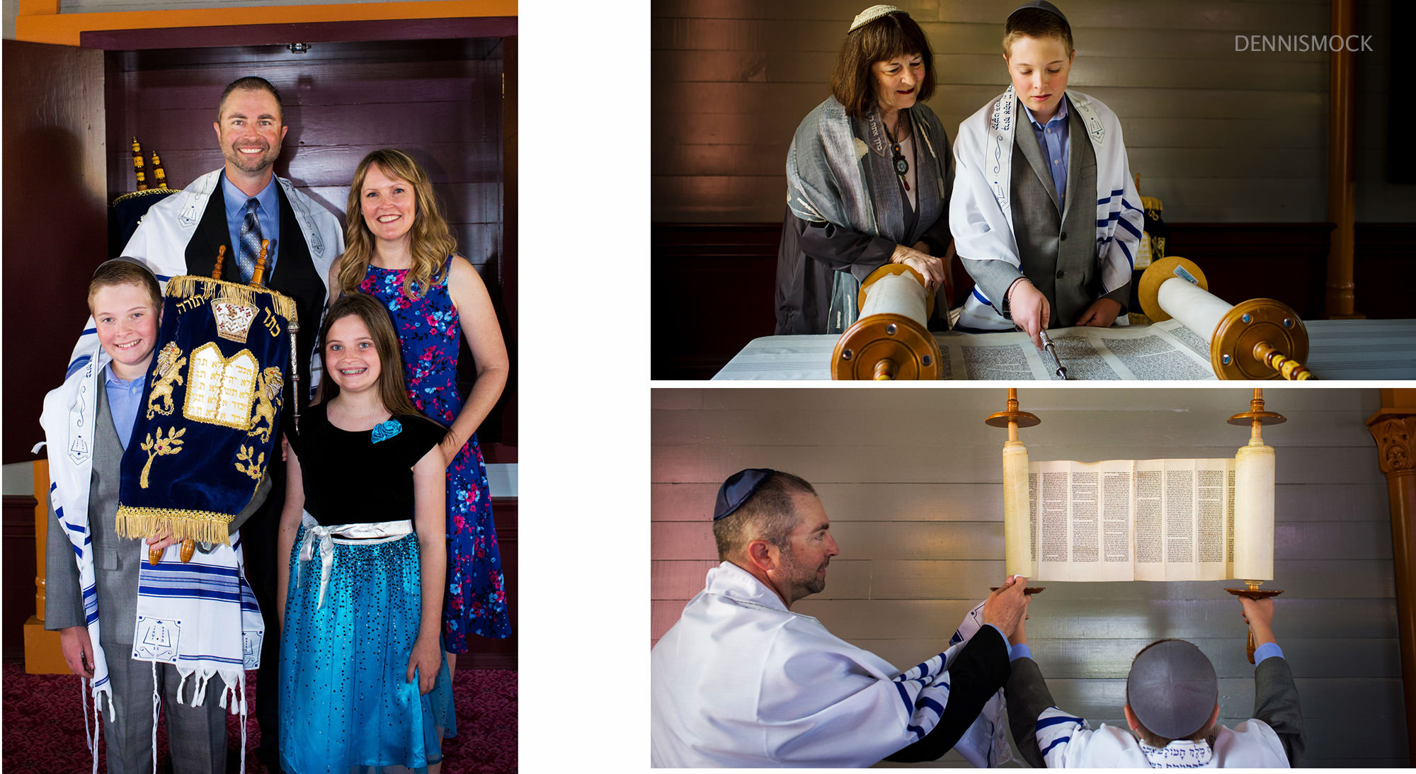 Bar Mitzvah ceremony pictures at Temple Beth Israel San Diego . Photos by Dennis Mock Photography 
