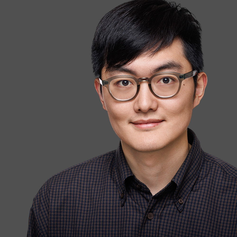 Studio Headshot of college student for his medical residency . Photo by Dennis Mock Photography Studio 